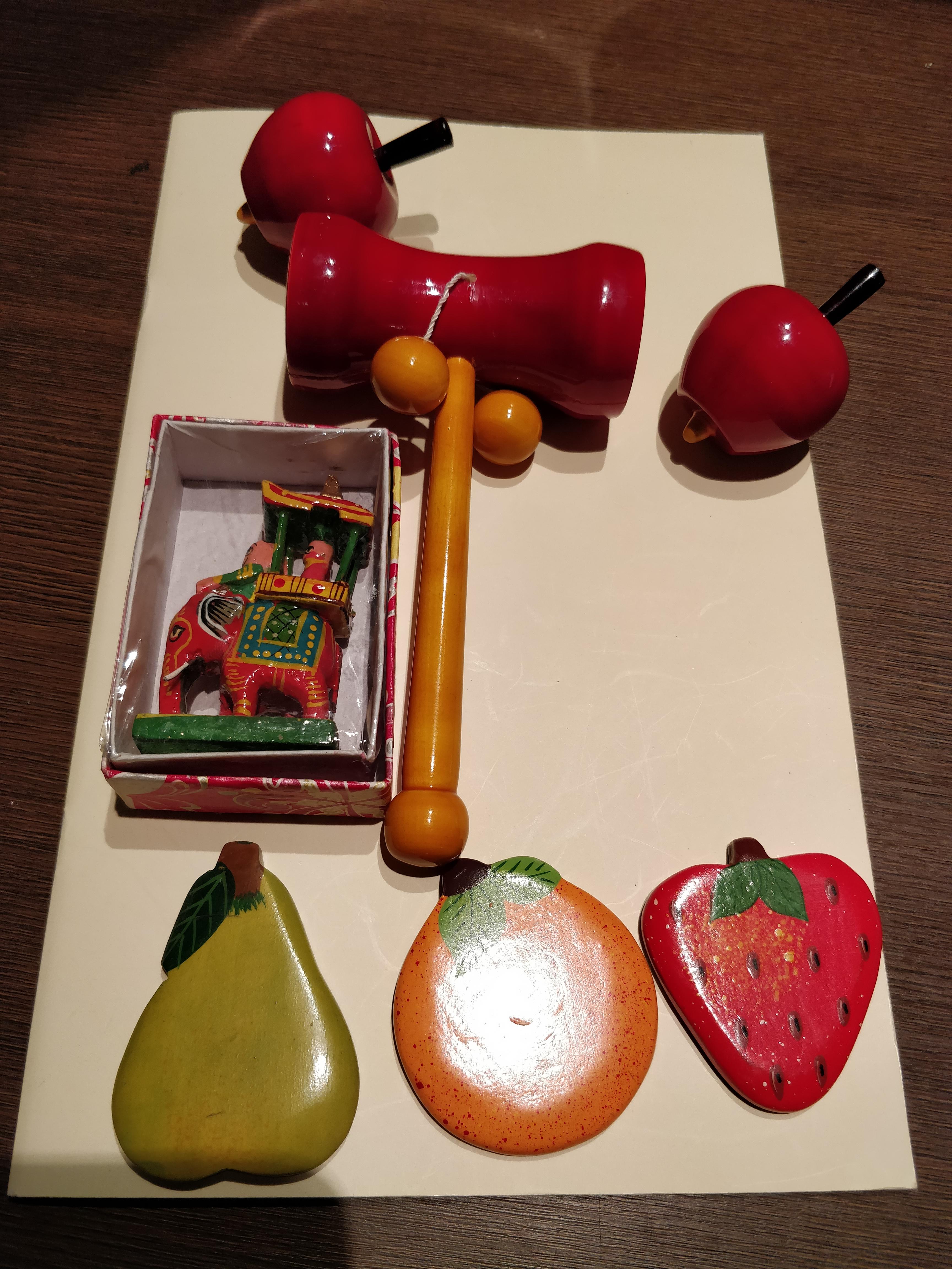 Channapatna Wooden Lacquer Toy Set